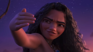 Moana holding hand and looking out in the sea in Moana 2 trailer